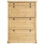 Voir la diapositive 4 : VIDAXL Armoire a chaussures  99x32x138 cm bois de pin massif