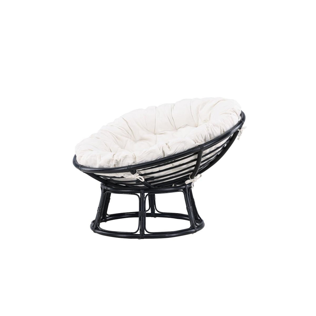 Paris Prix Fauteuil de Jardin Papasan  Bonnie  115cm Noir