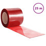 Voir la diapositive 2 : VIDAXL Rideau de porte rouge 200 mmx1,6 mm 25 m PVC