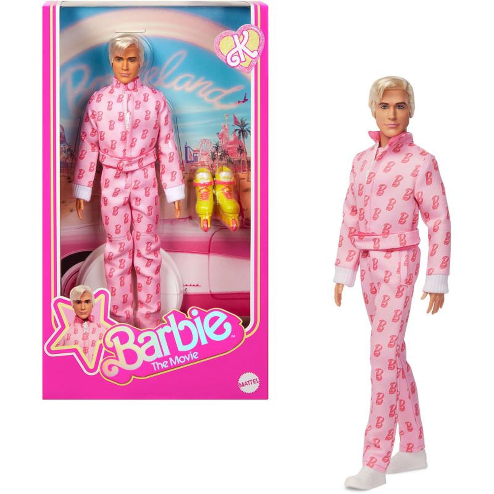 BARBIE Barbie - Poupée film - Ken combinaison Rose - JCP80