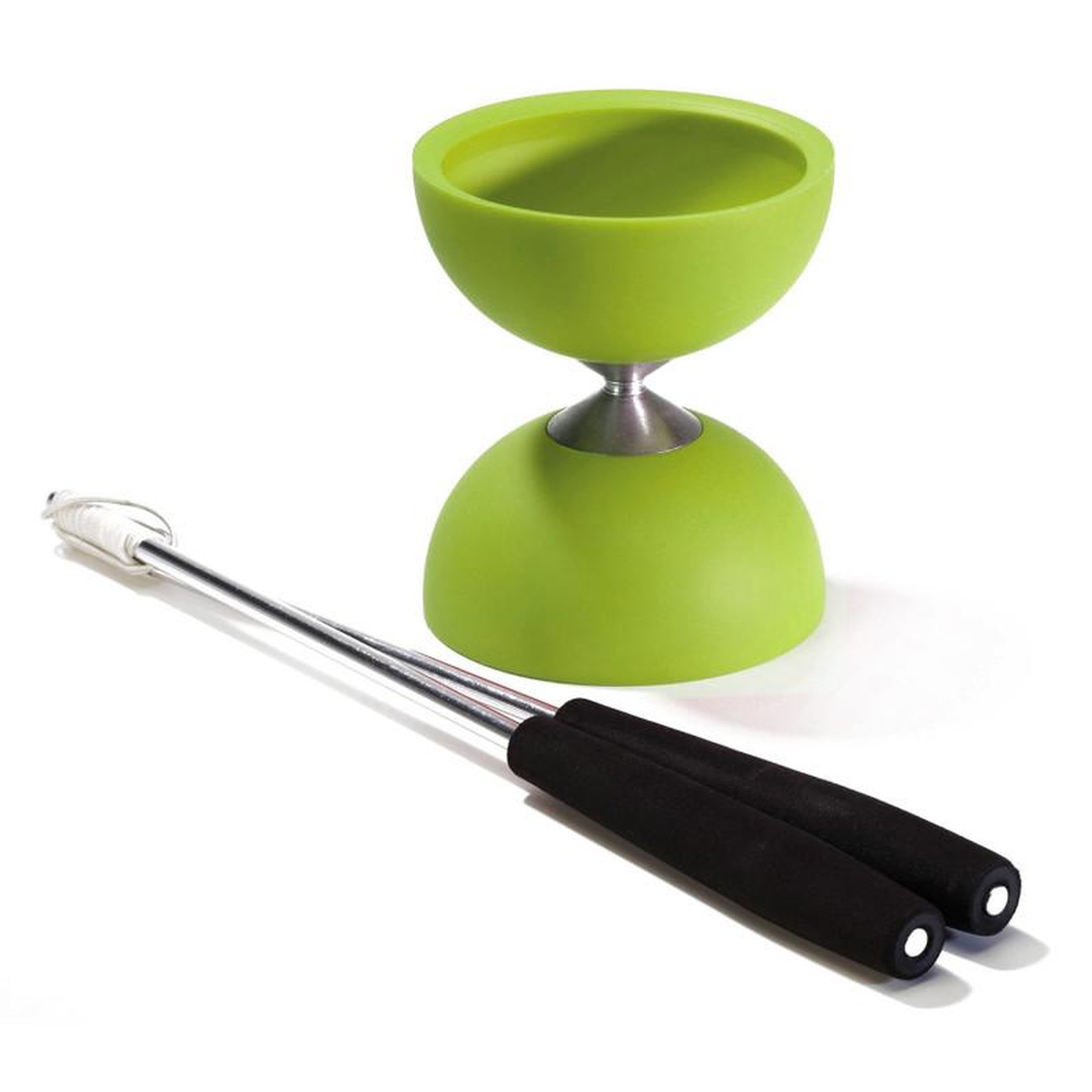 Eureka Toys EUREKA Rubber Diabolo Sticks with aluminum-Green
