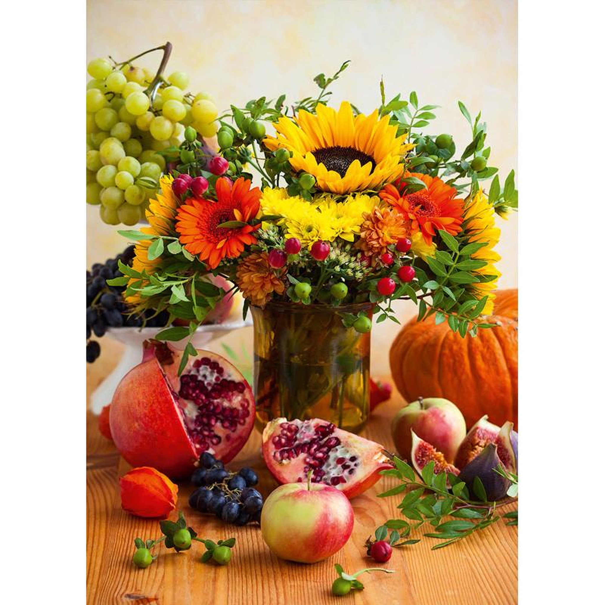 Voir la diapositive 2 : ALIZE Puzzle 1000 pièces Bouquet automnal – Nature et fleurs – Adulte – Alizé