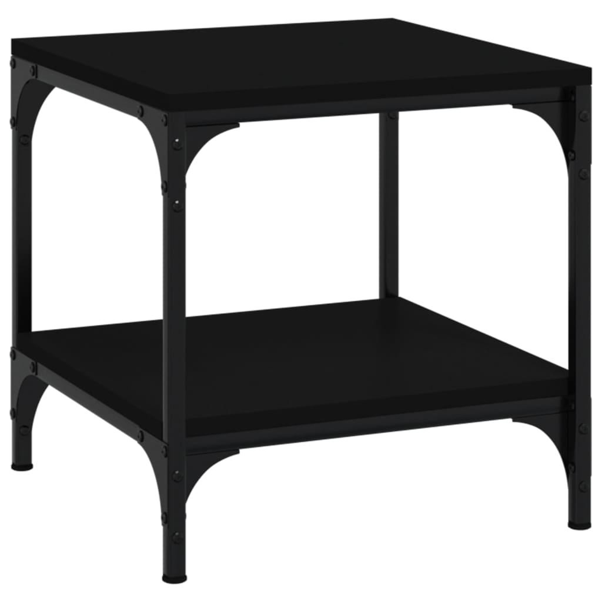Voir la diapositive 5 : VIDAXL Tables d'appoint 2 pcs Noir 40x40x40 cm Bois d'ingenierie