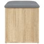 Voir la diapositive 5 : VIDAXL Banc de rangement chene sonoma 42x42x45 cm bois d'ingenierie