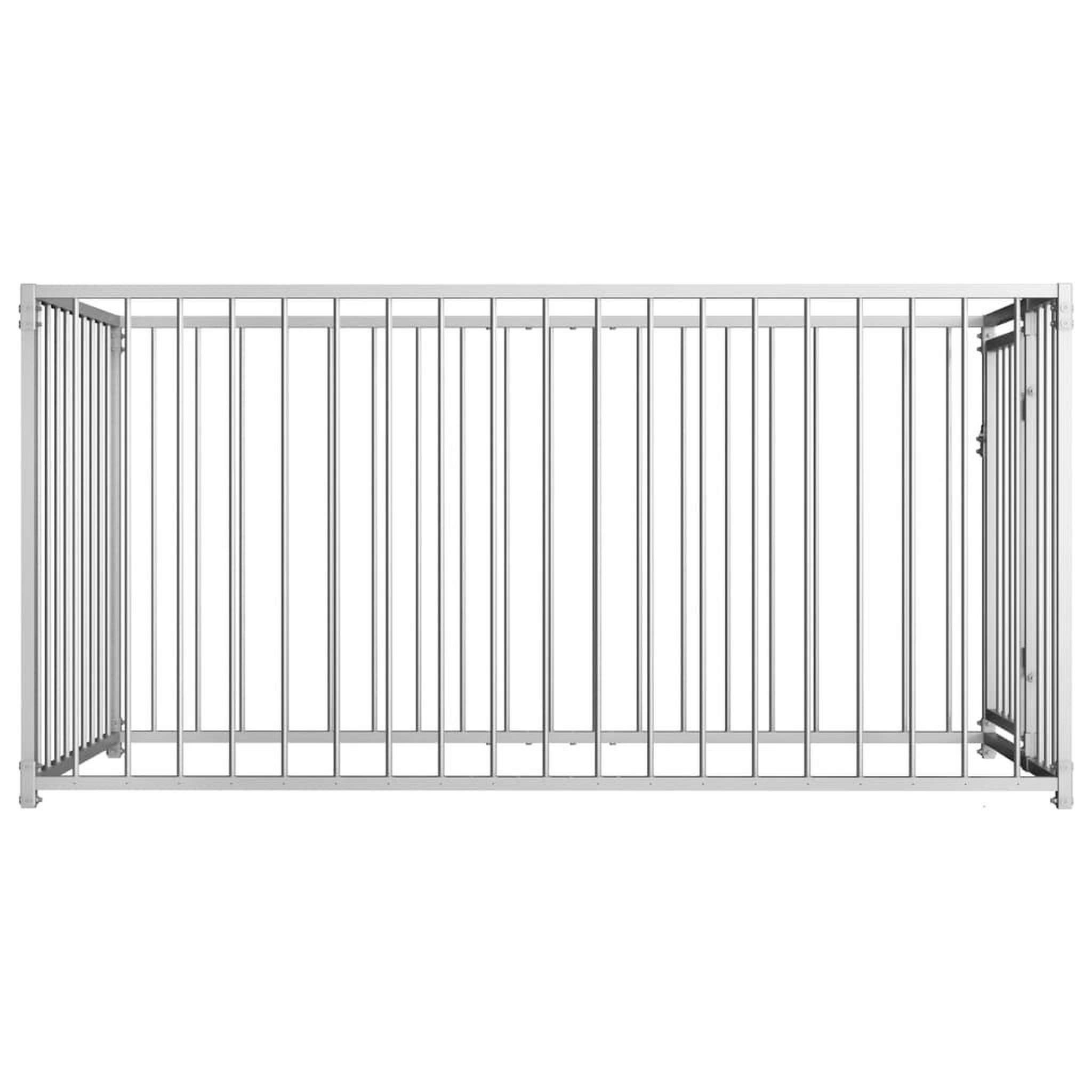 Voir la diapositive 3 : VIDAXL Chenil d'exterieur pour chiens 100 x 200 x 100 cm