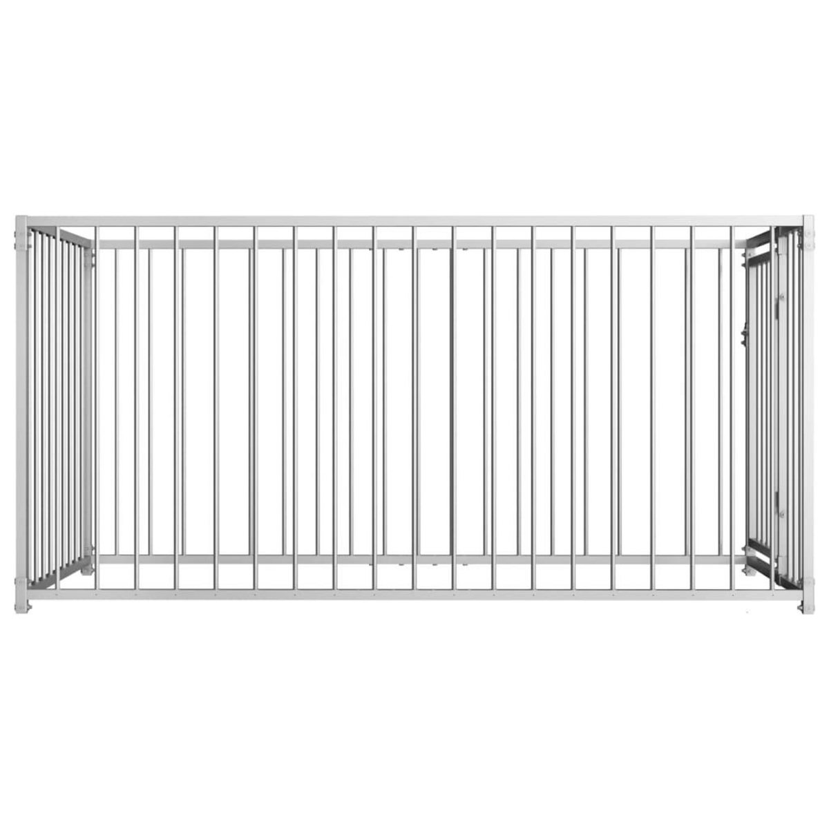 VIDAXL Chenil d'exterieur pour chiens 100 x 200 x 100 cm