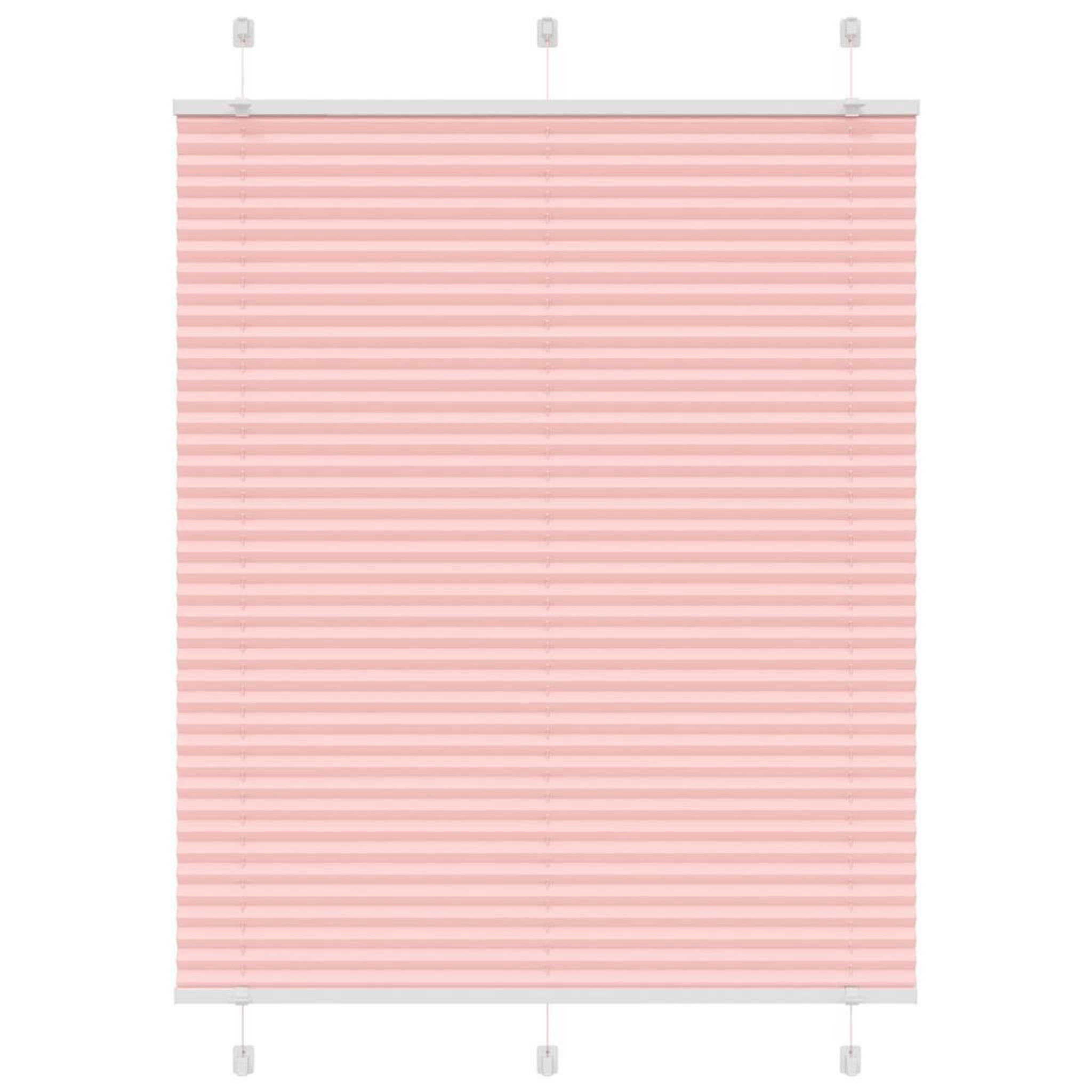 VIDAXL Store plisse rose 110x100 cm largeur du tissu 109,4cm polyester
