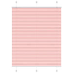 VIDAXL Store plisse rose 110x100 cm largeur du tissu 109,4cm polyester