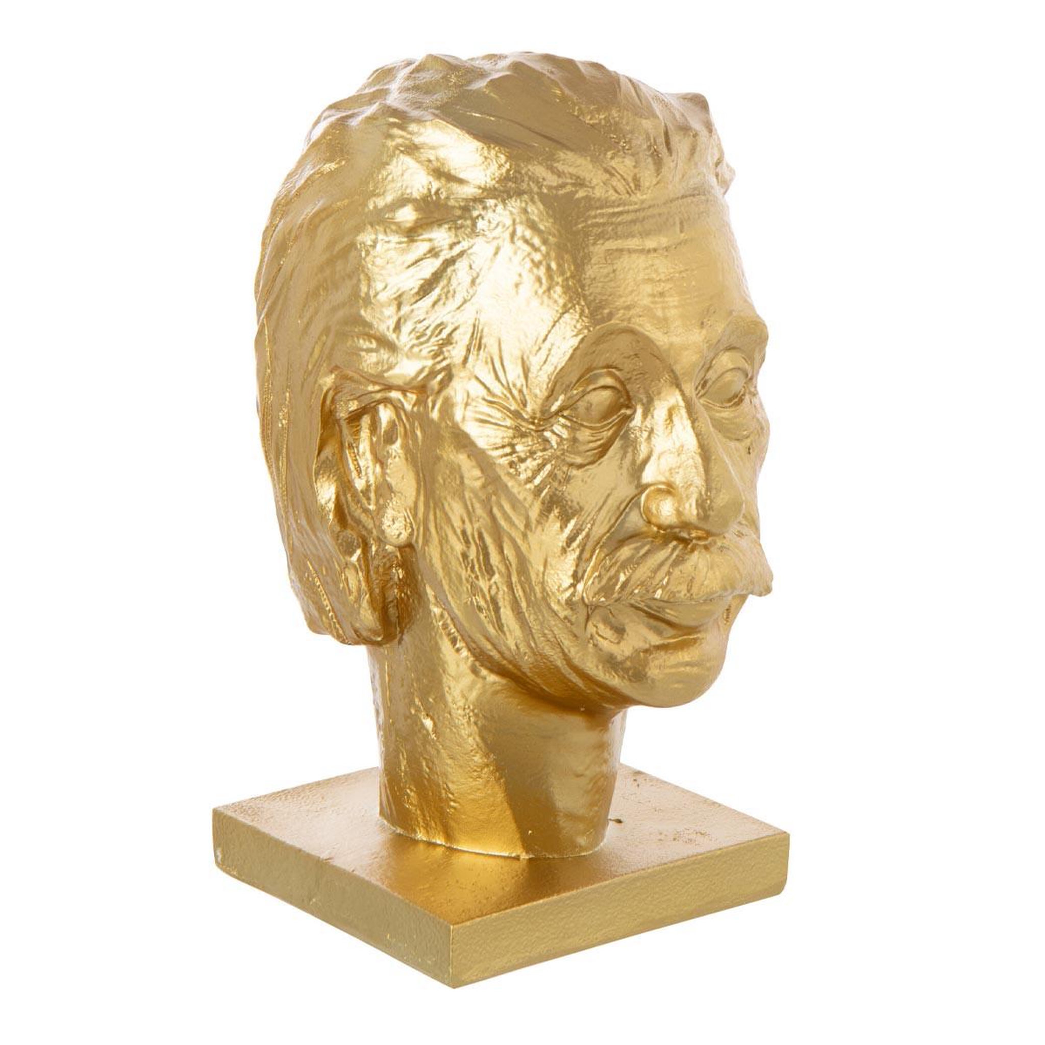 J-LINE Buste einstein  hollywood  25cm doré