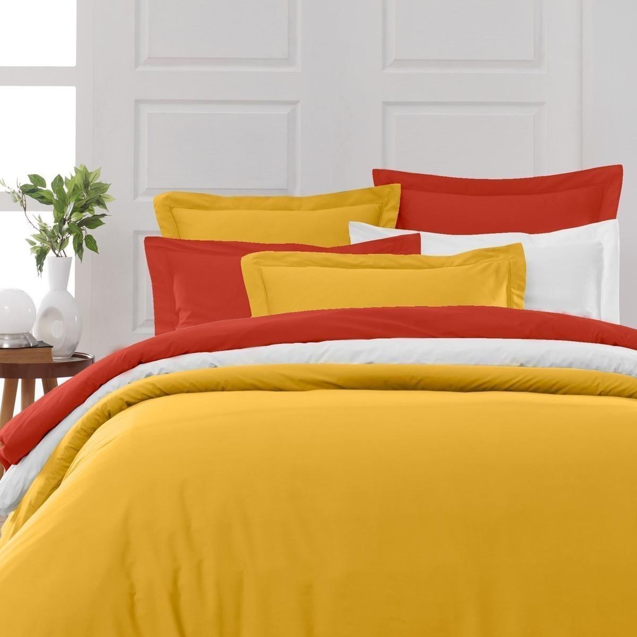 Voir la diapositive 5 : Sensei Maison Drap plat en percale de coton SOFT PERCALE
