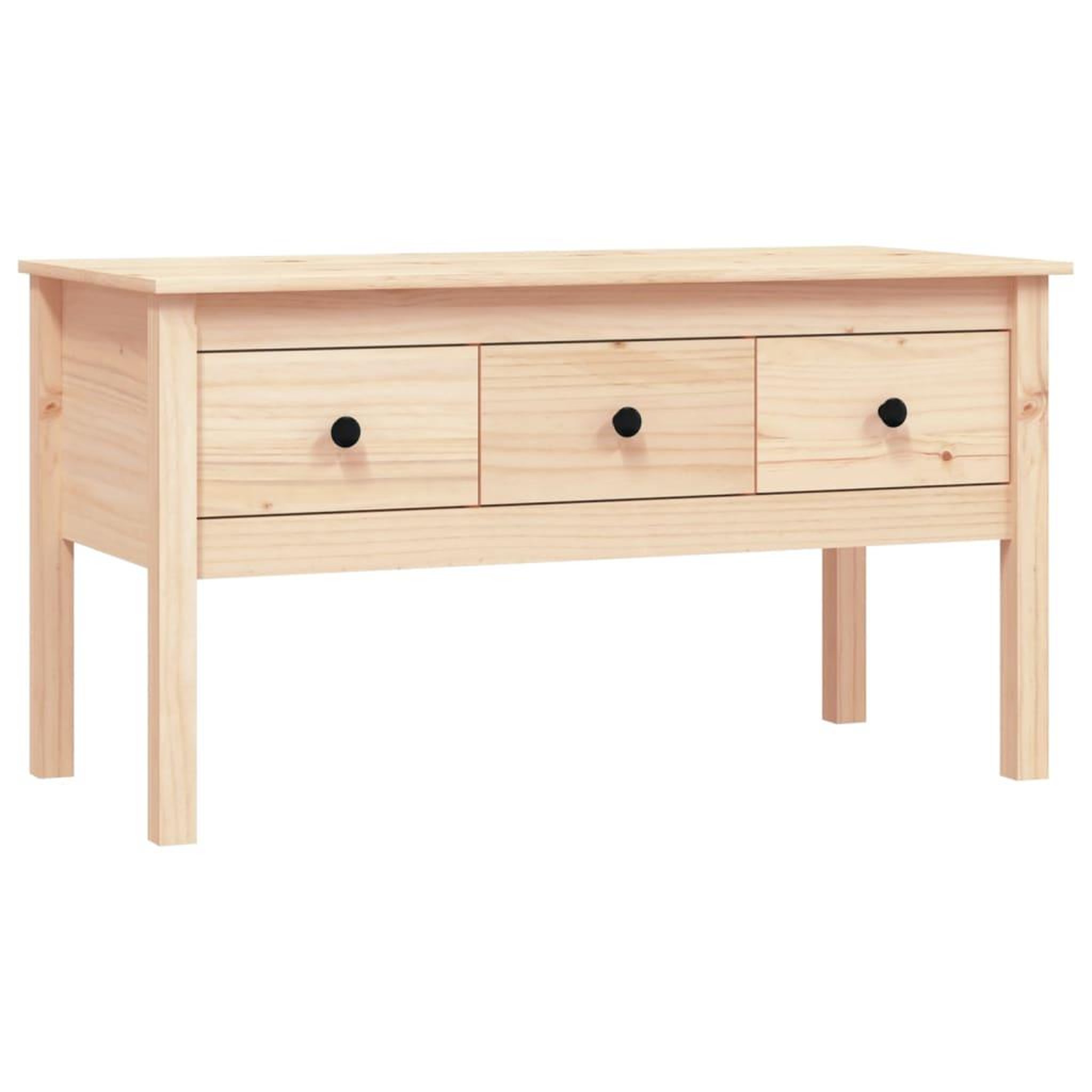 Voir la diapositive 2 : VIDAXL Table basse 102x49x55 cm Bois massif de pin
