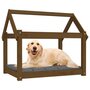 Voir la diapositive 4 : VIDAXL Lit pour chien Marron miel 81x60x70 cm Bois de pin solide