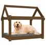 Voir la diapositive 4 : VIDAXL Lit pour chien Marron miel 81x60x70 cm Bois de pin solide