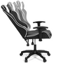 Voir la diapositive 3 : ID MARKET Fauteuil de gaming CARTER accoudoirs 2D pivotants, réglable hauteur noir et blanc