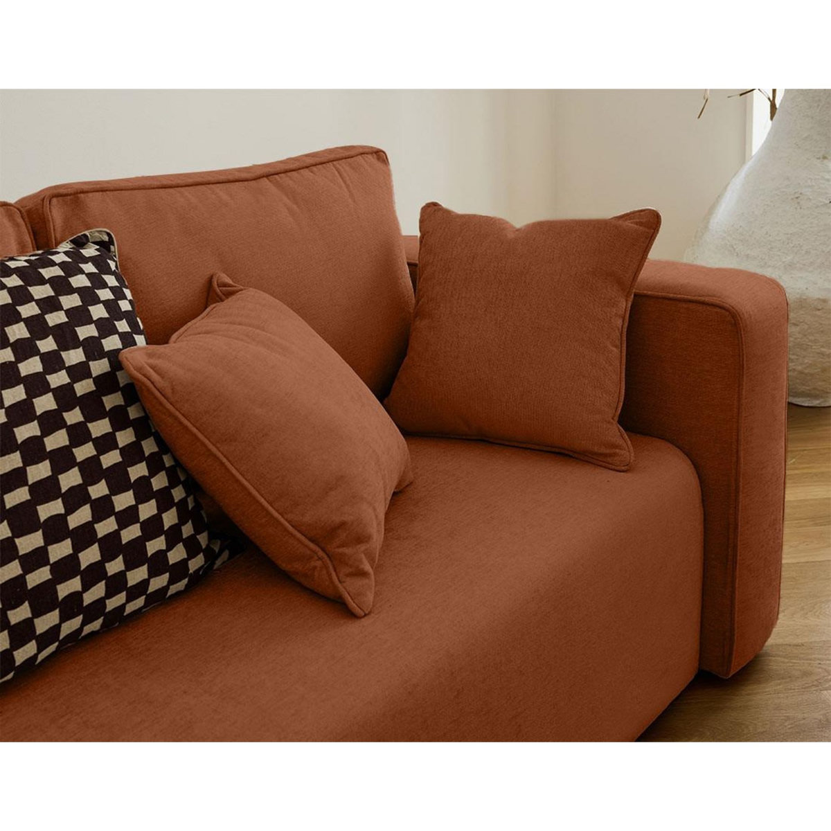 BEST MOBILIER Topaze - canapé droit 2 places - en tissu