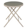 Voir la diapositive 1 : Paris Prix Table de Jardin Pliable  Elba  71cm Beige