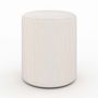 Voir la diapositive 5 : Rendez vous déco Pouf rond en velours côtelé beige - Lily