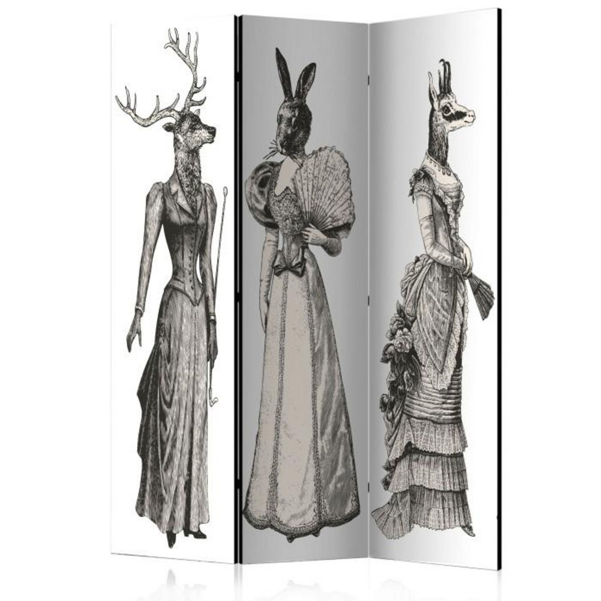 Paris Prix Paravent 3 Volets  Chic Zoo  135x172cm