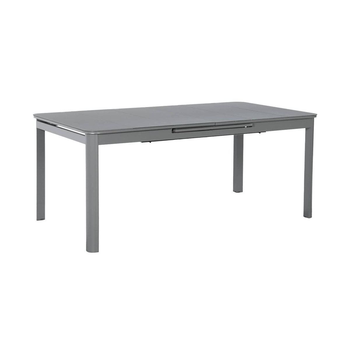 SWEEEK Table de jardin extensible aluminium + 8 assises anthracite - Soria / Buffalo
