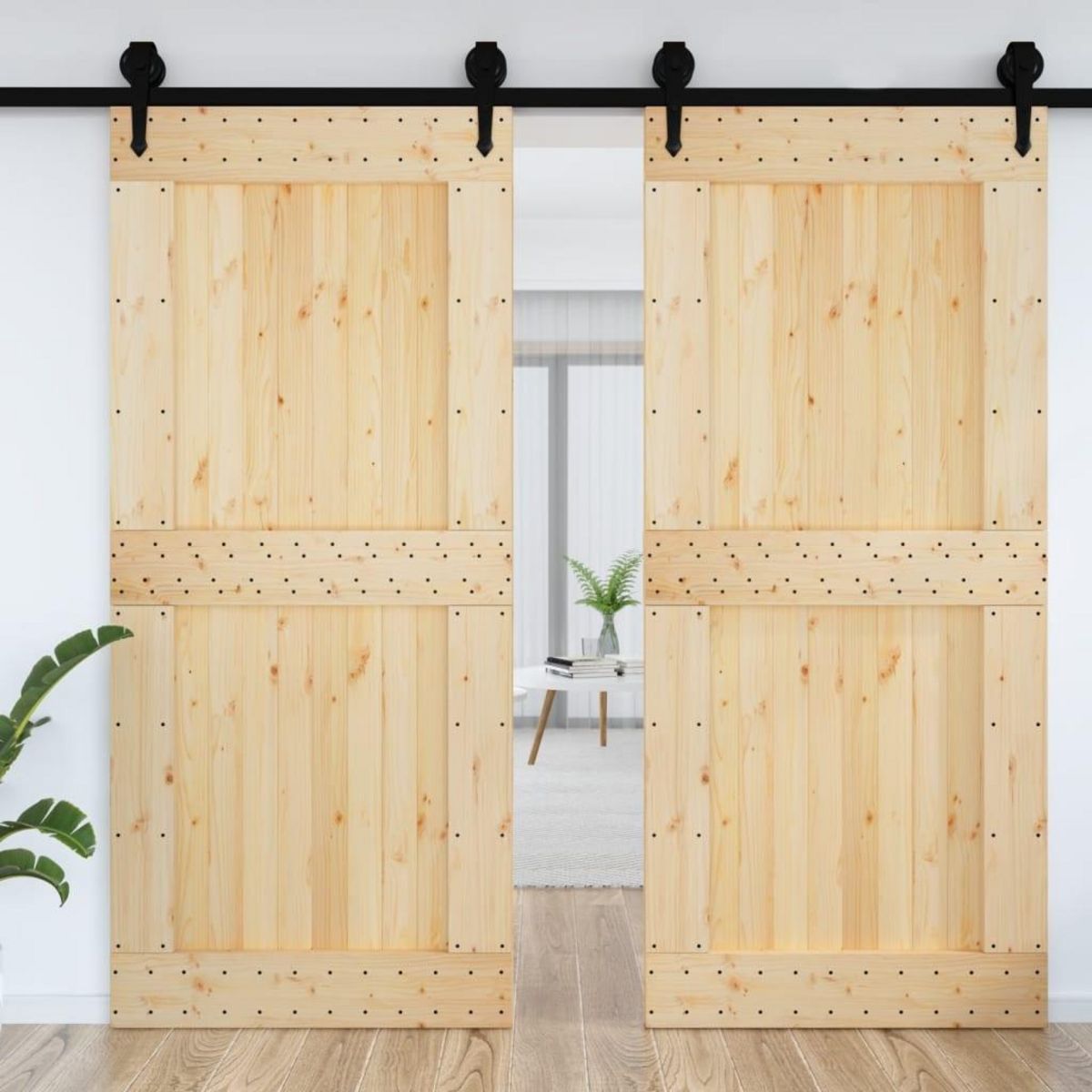 VIDAXL Porte NARVIK 100x210 cm bois massif de pin