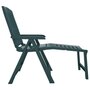 Voir la diapositive 4 : VIDAXL Chaise longue vert plastique