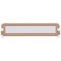 Voir la diapositive 3 : VIDAXL Barriere de securite de lit d'enfant Taupe 180x42 cm Polyester