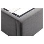 Voir la diapositive 6 : Lit coffre tissu avec sommier relevable 160x200 cm LEO
