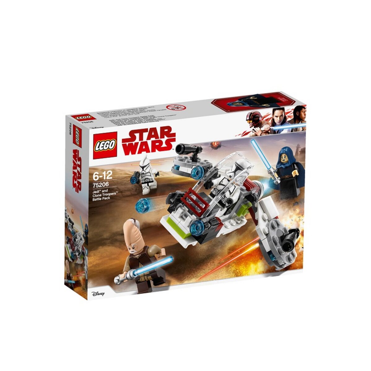 LEGO Star Wars 75206 - Pack de combat des Jedi et des Clone Troopers 