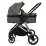 Voir la diapositive 2 : BEBELISSIMO BEBELISSIMO - Poussette combinée trio 3 en 1 - siège auto 0+ CAVO – nacelle – dès la naissance – jusqu'à 22kg  - vert