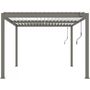 Voir la diapositive 1 : Habitat et Jardin Pergola bioclimatique avec led  Windsor premium  en aluminium 3 x 4 - Taupe