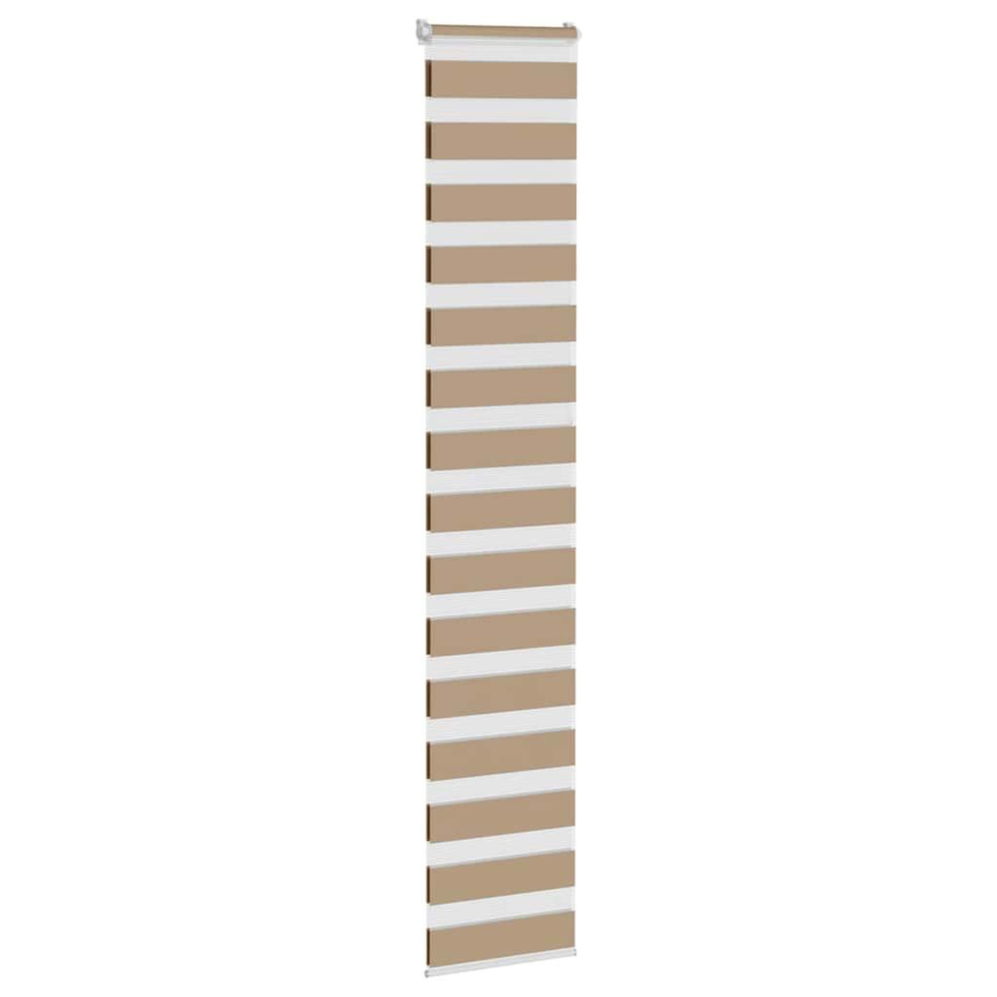 Voir la diapositive 3 : VIDAXL Store zebre marron sable largeur du tissu 45,9 cm polyester