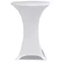 VIDAXL Housses elastiques de table Ø 80 cm Blanc 2 pcs