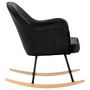 Voir la diapositive 5 : VIDAXL Chaise à bascule Noir Velours