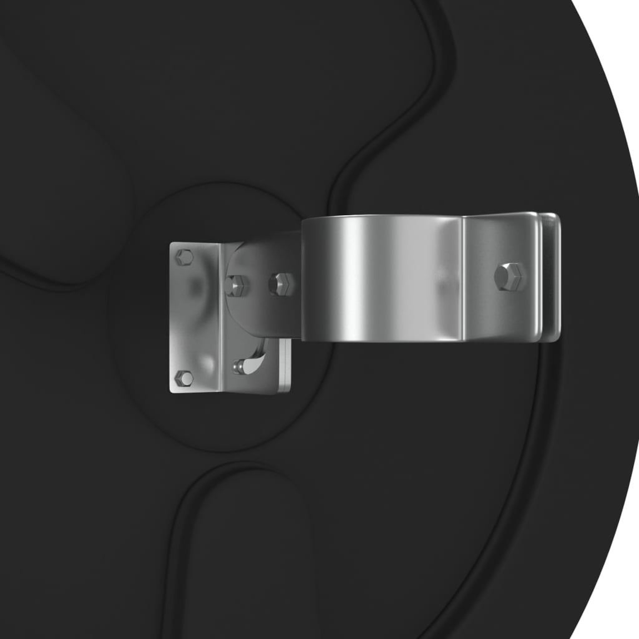 Voir la diapositive 5 : VIDAXL Miroir de traffic convexe d'exterieur Noir Ø60 cm Polycarbonate