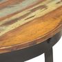 Voir la diapositive 5 : VIDAXL Table basse Ø68x43 cm Bois de recuperation massif