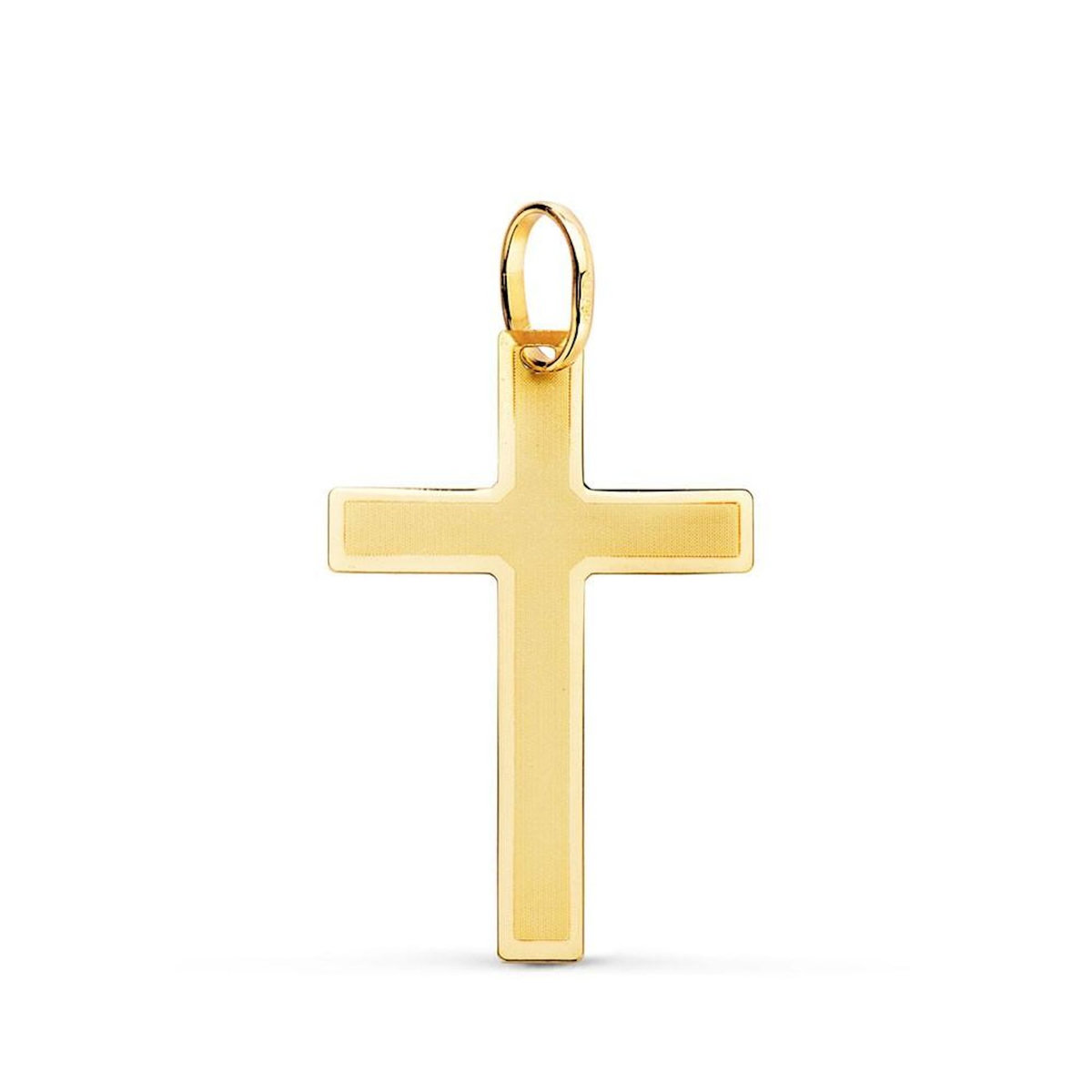 L'ATELIER D'AZUR Pendentif  - Médaille Croix Or 18 Carats 750 Jaune - Chaine Offerte