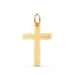 L'ATELIER D'AZUR Pendentif  - Médaille Croix Or 18 Carats 750 Jaune - Chaine Offerte