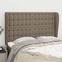 Voir la diapositive 1 : VIDAXL Tete de lit avec oreilles Taupe 147x23x118/128 cm Tissu