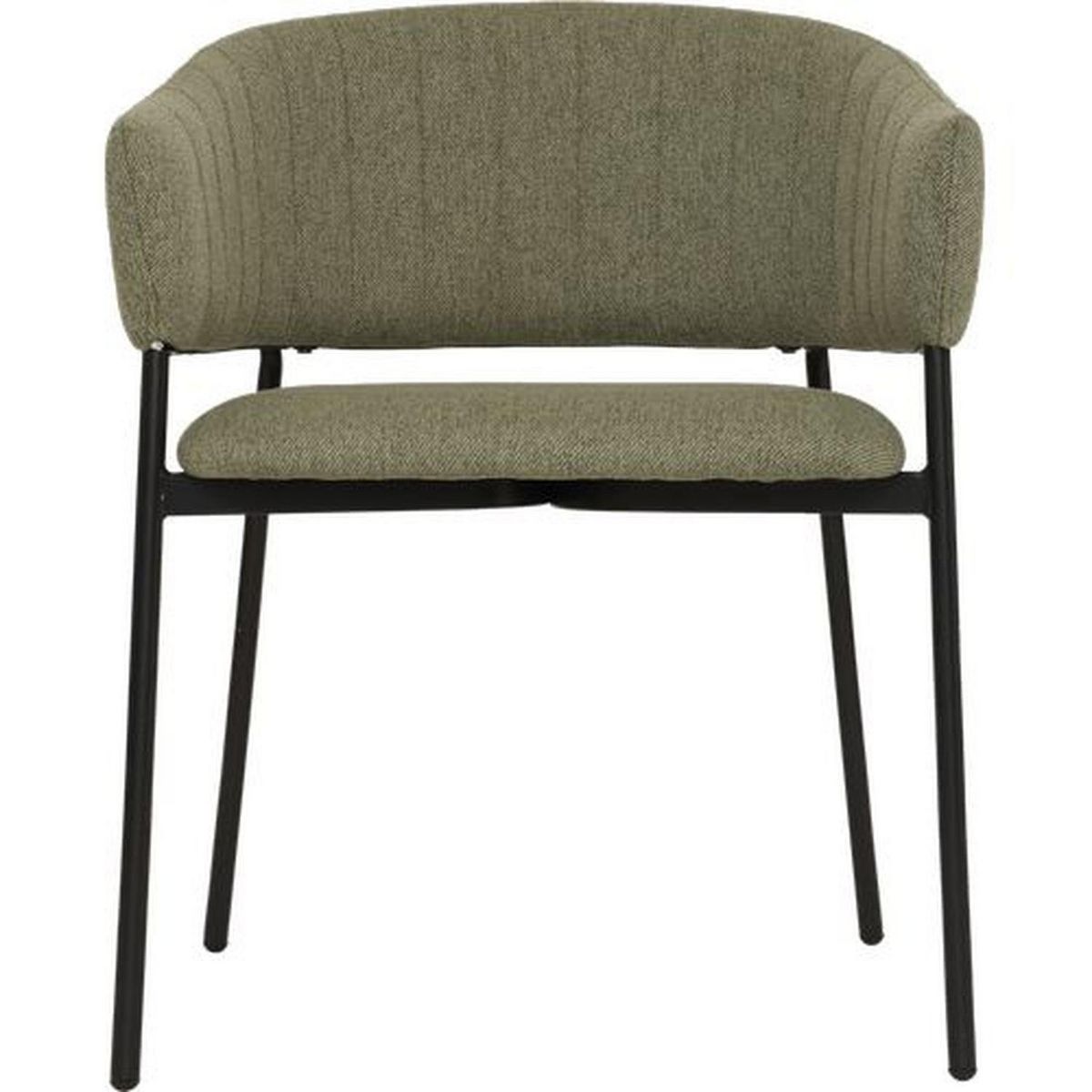 ATMOSPHERA Lot de 2 fauteuils à diner en tissu SOLEA