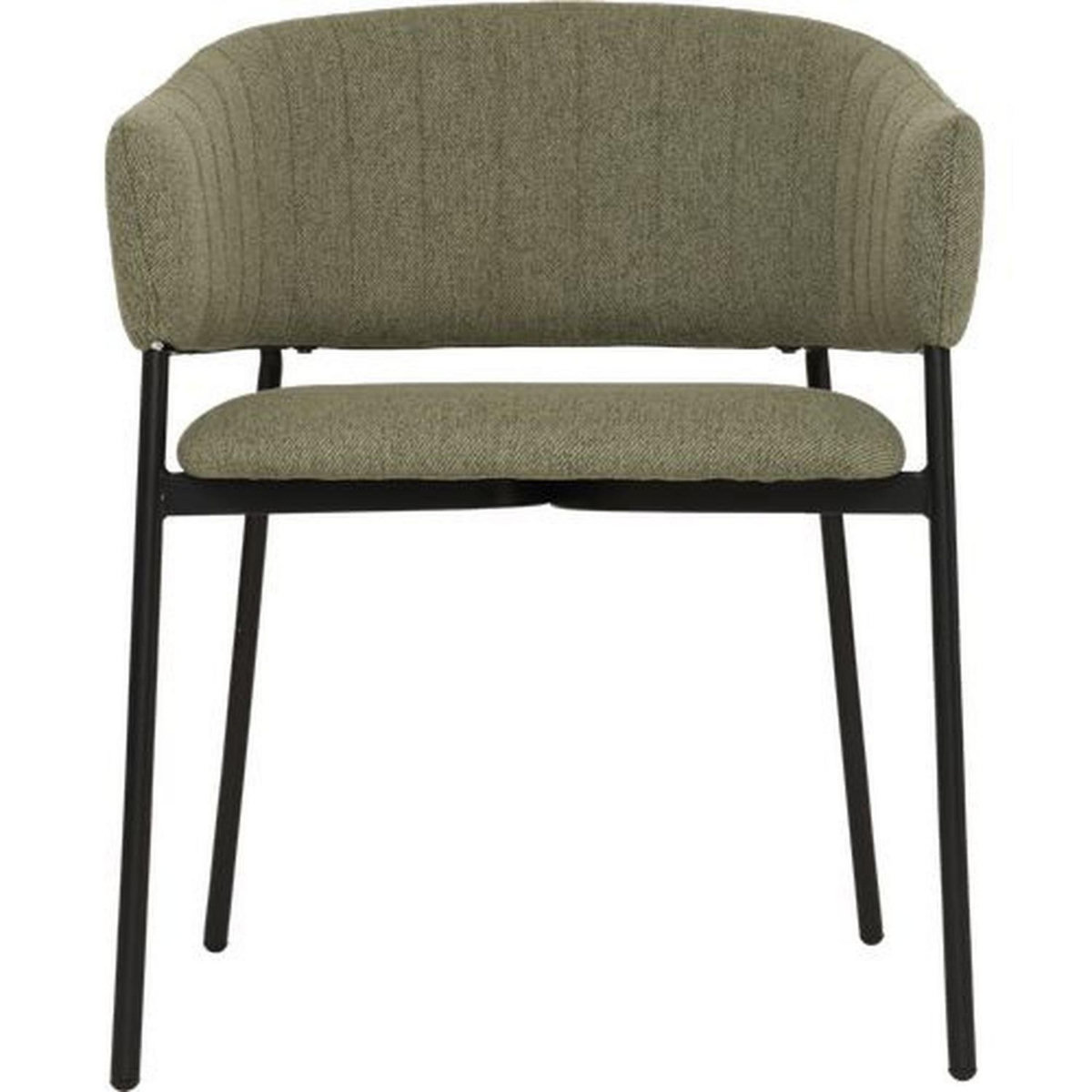 ATMOSPHERA Lot de 2 fauteuils à diner en tissu SOLEA