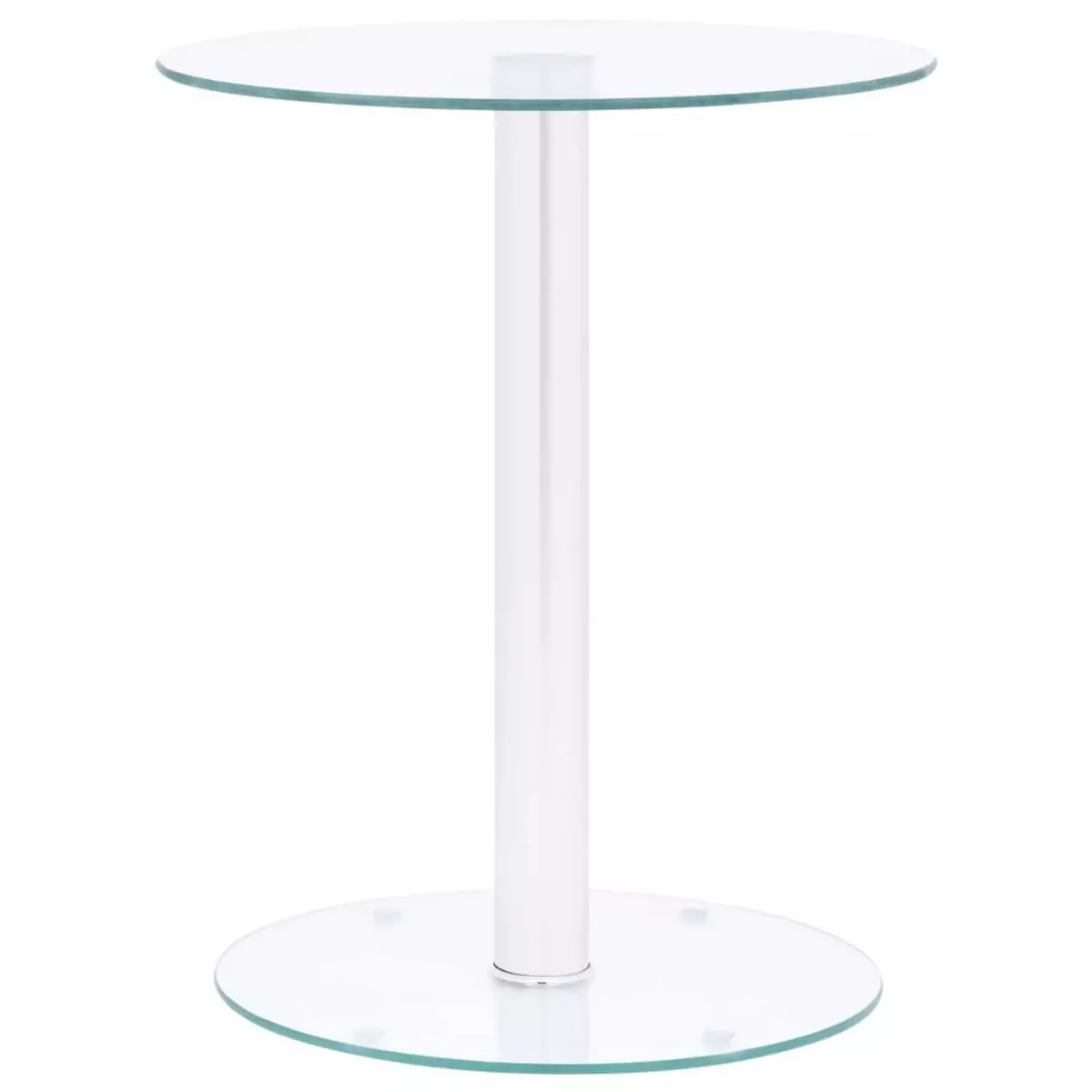 VIDAXL Table basse Transparent 40 cm Verre trempe