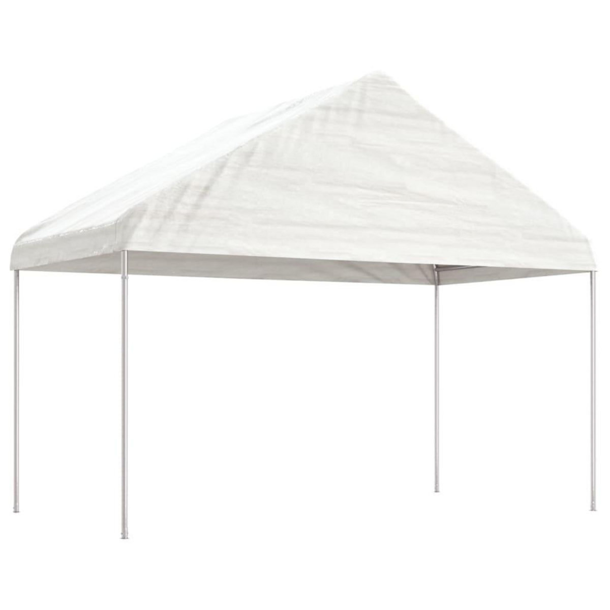 VIDAXL Belvedere avec toit blanc 8,92x4,08x3,22 m polyethylene