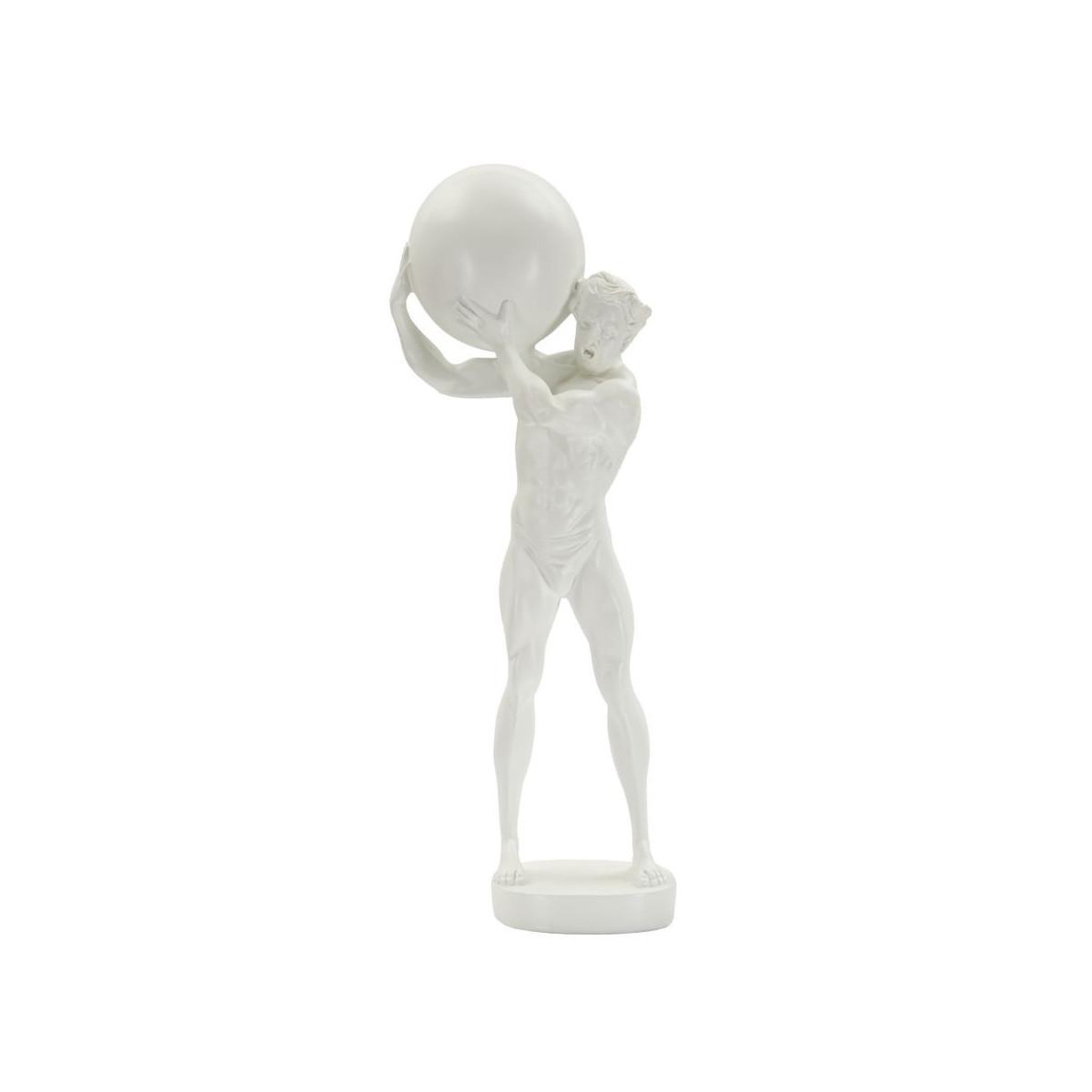 Paris Prix Statuette homme athlétique  atlas  50cm blanc