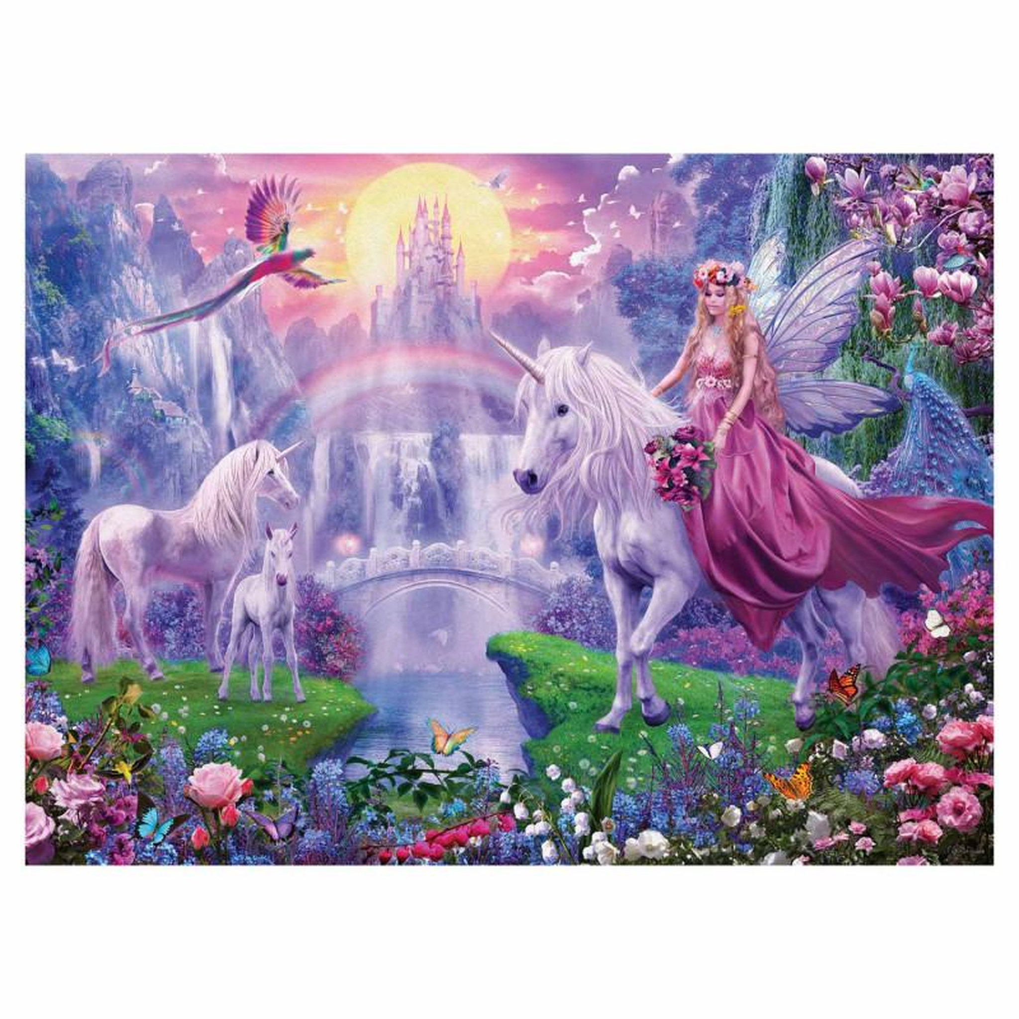 Voir la diapositive 2 : RAVENSBURGER RAVENSBURGER Magical Unicorn Night, 200pcs. XXL