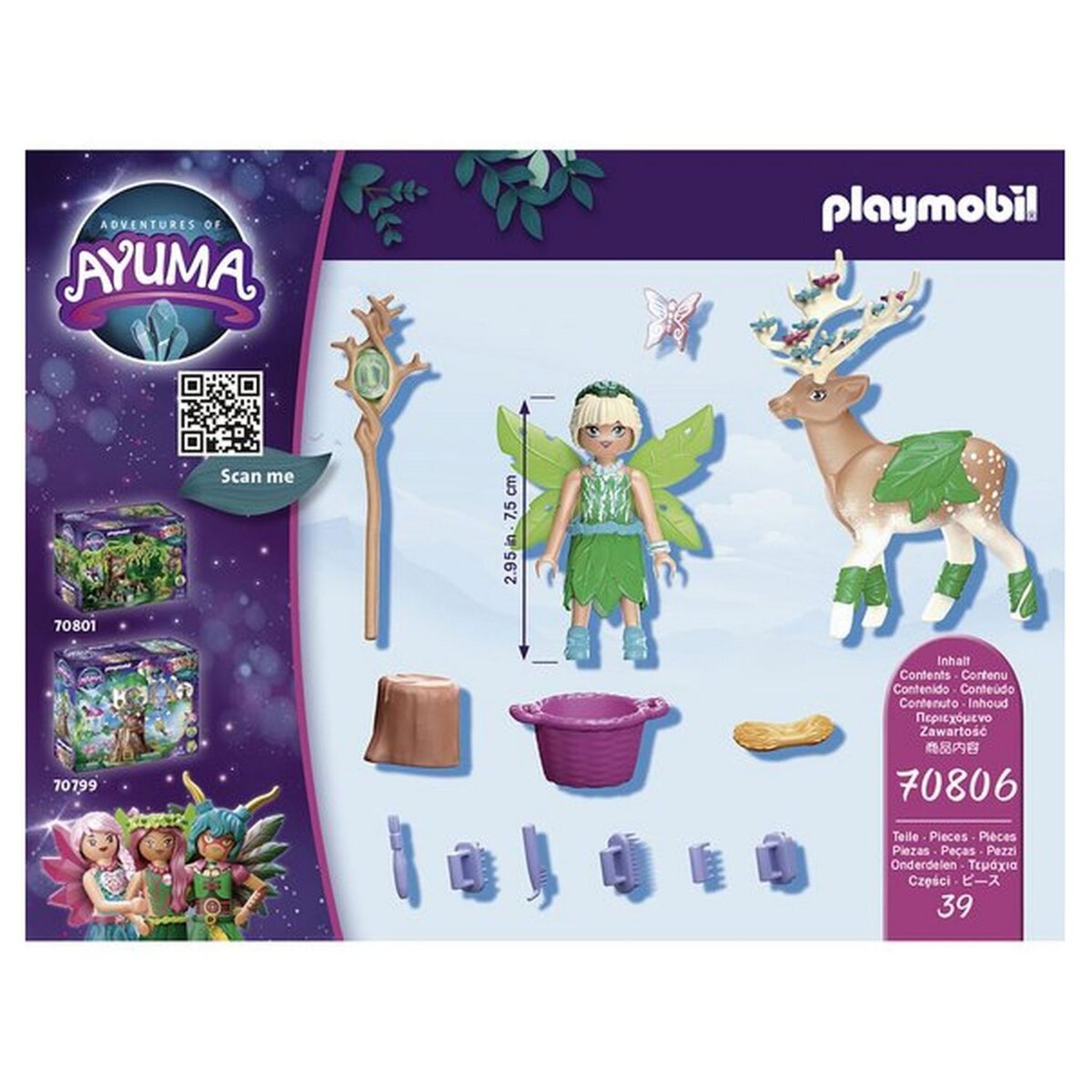 PLAYMOBIL 70806 - Ayuma - Fée de la foret avec animal enchanté