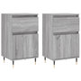 Voir la diapositive 2 : VIDAXL Buffets 2 pcs sonoma gris 40x35x70 cm bois d'ingenierie