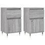 Voir la diapositive 2 : VIDAXL Buffets 2 pcs sonoma gris 40x35x70 cm bois d'ingenierie