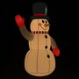 VIDAXL Bonhomme de neige gonflable avec LED 120 cm