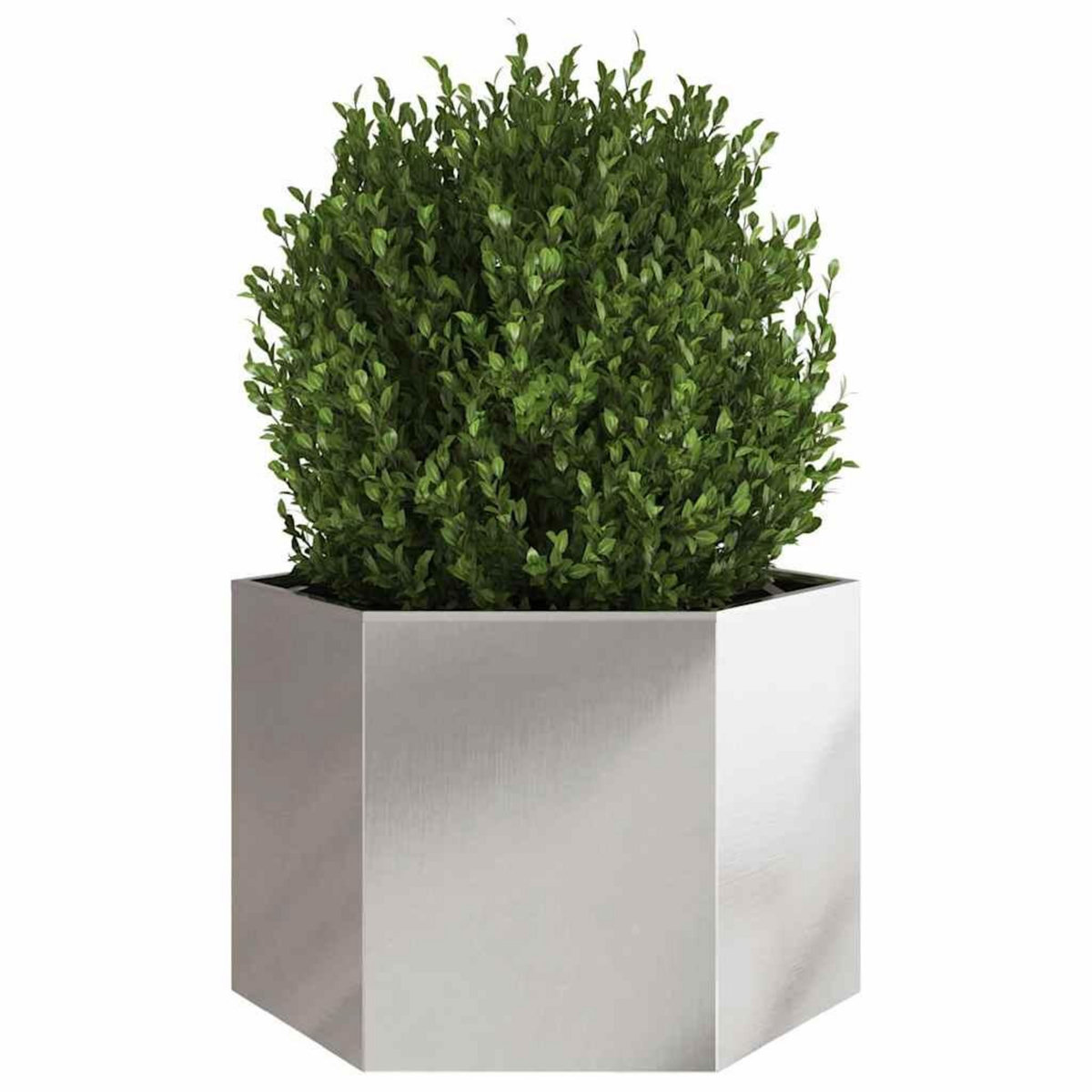 VIDAXL Jardiniere hexagone 69x60x45 cm acier inoxydable