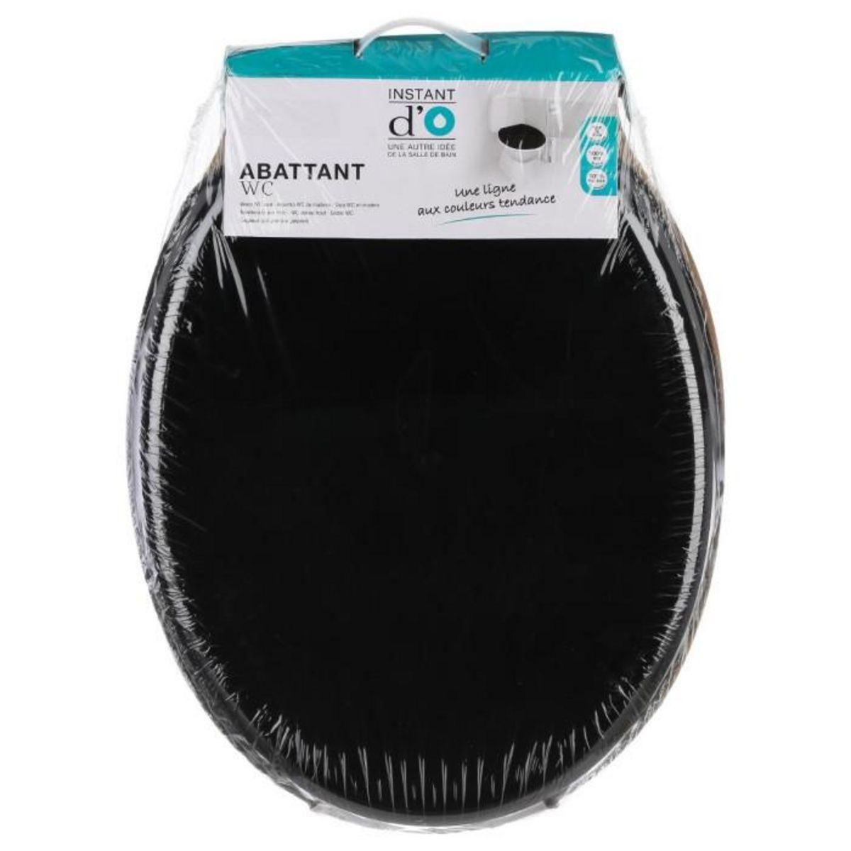 FIVE Abattant WC en Bois  Bathroom  45cm Noir